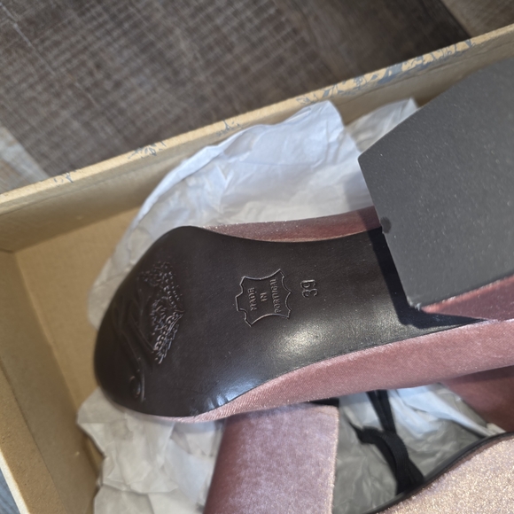 Free People Pink Velvet Ankle Boots - Picture 2 of 6